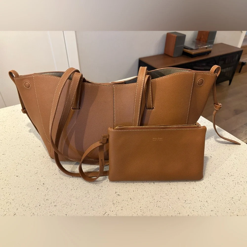 Polene Cyme Mini in Camel